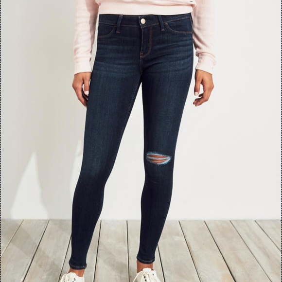 hollister low rise jean leggings